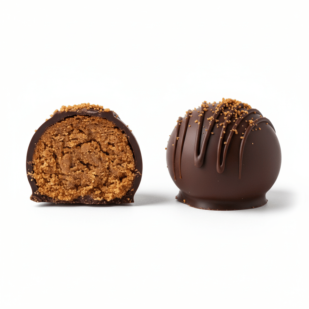 Spiced Caramel Biscoff Cookie Butter Truffle