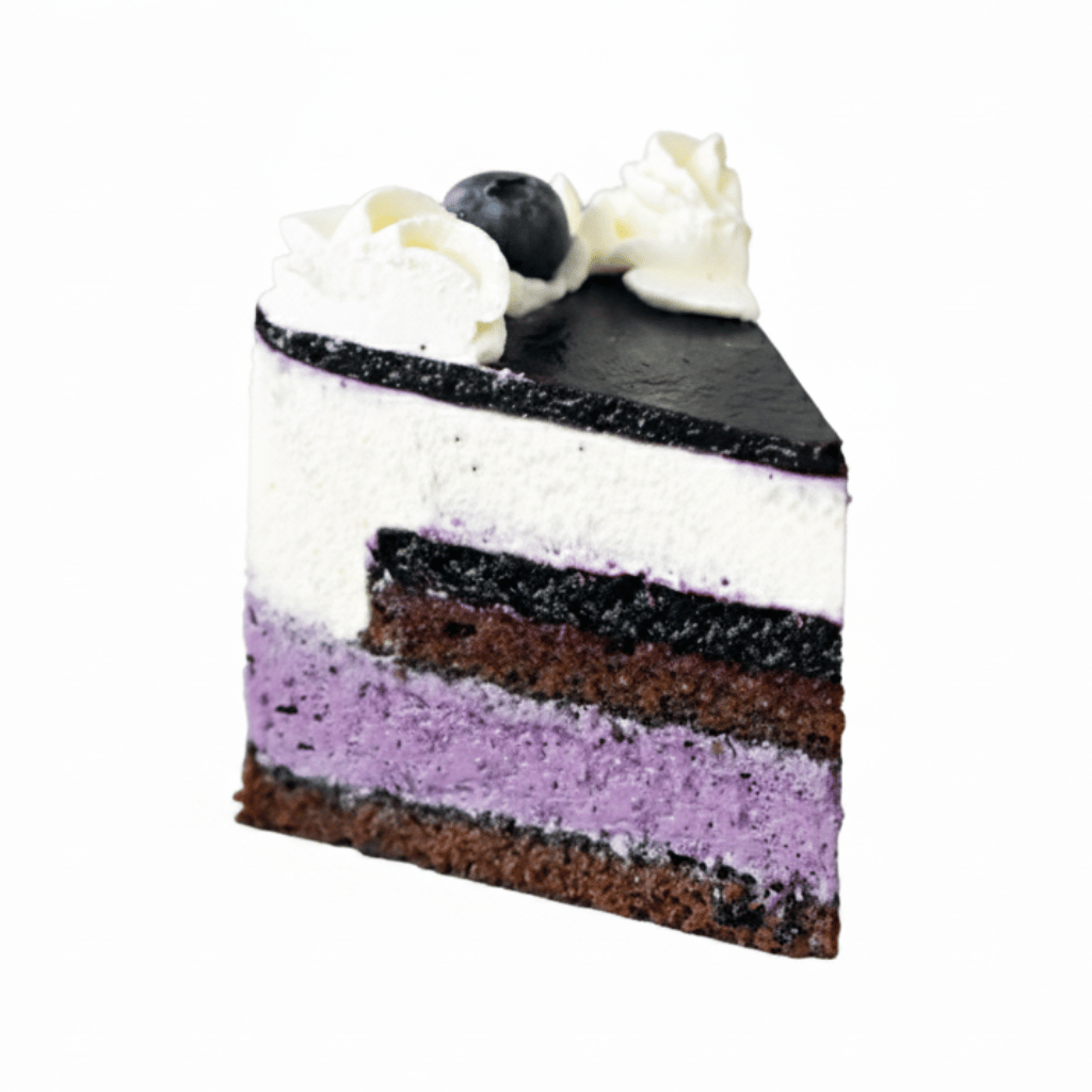 Blueberry White Chocolate Mousse Cake Entremet